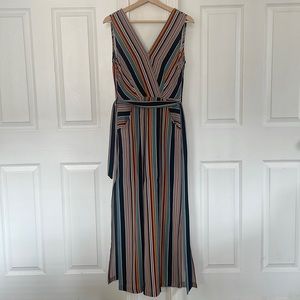 Monteau Striped Jumpsuit
